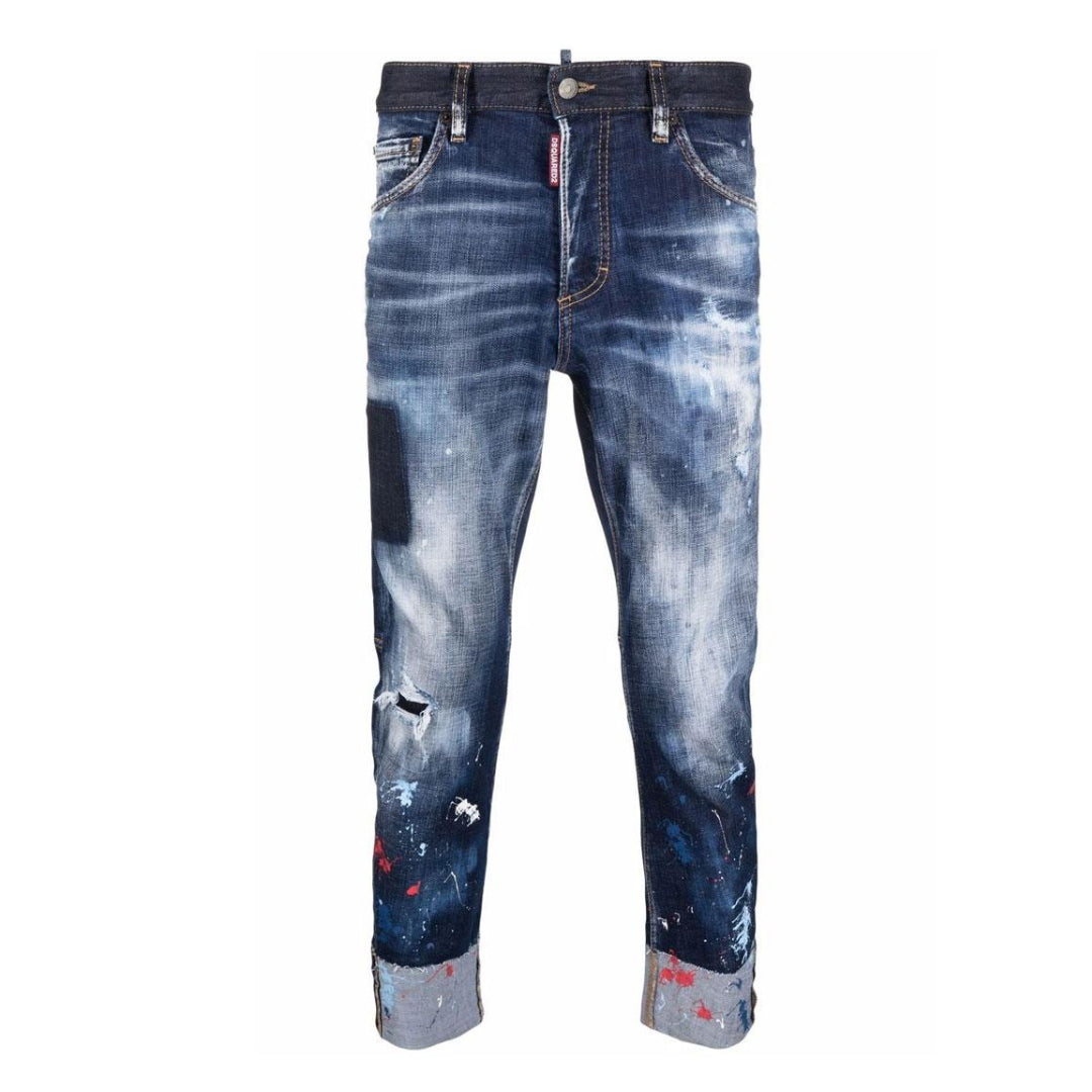 Dsquared2 Sailor Jean Navy Blue Denim Pants W28