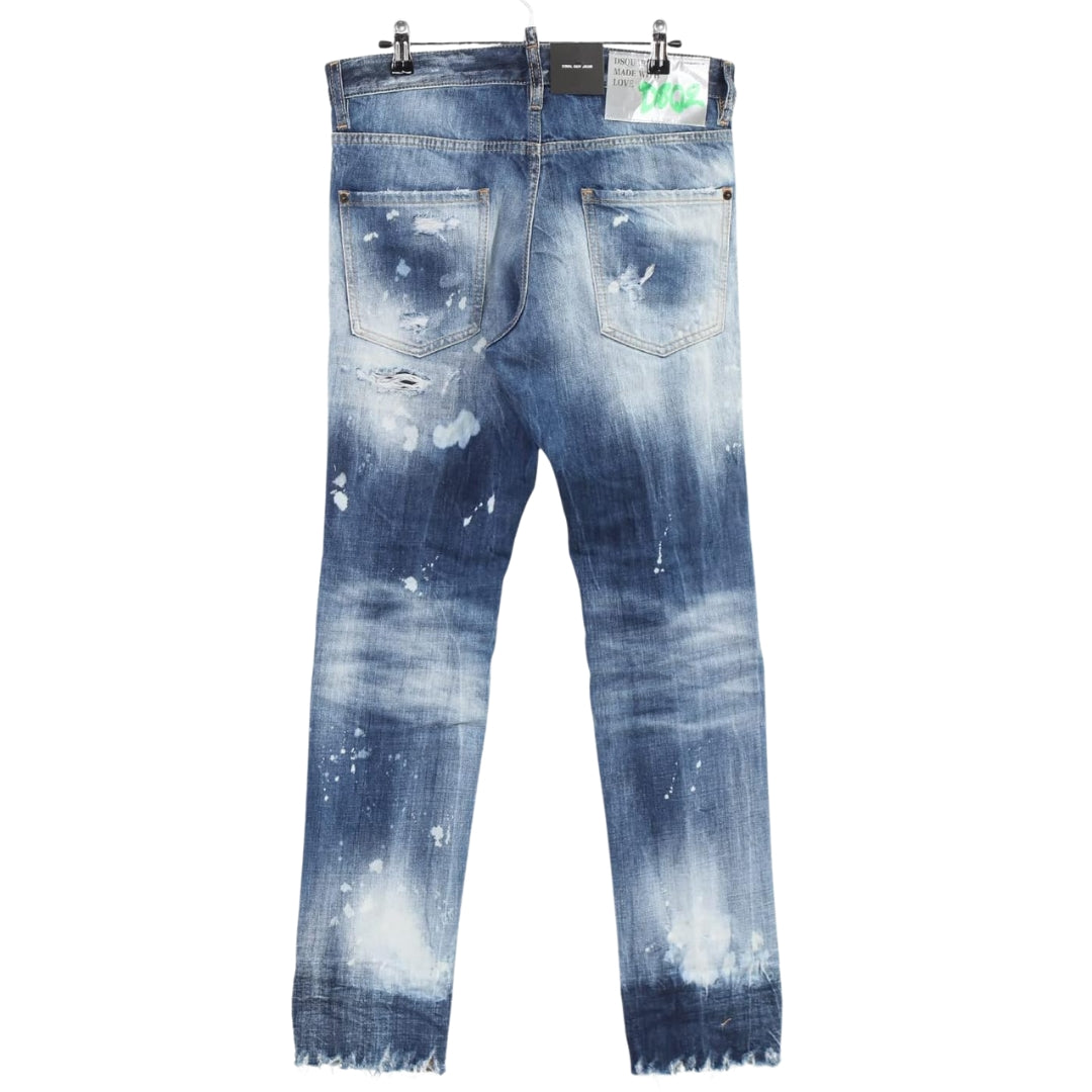 Dsquared2 Cool Guy Jean Blue Distressed Denim Pants W34