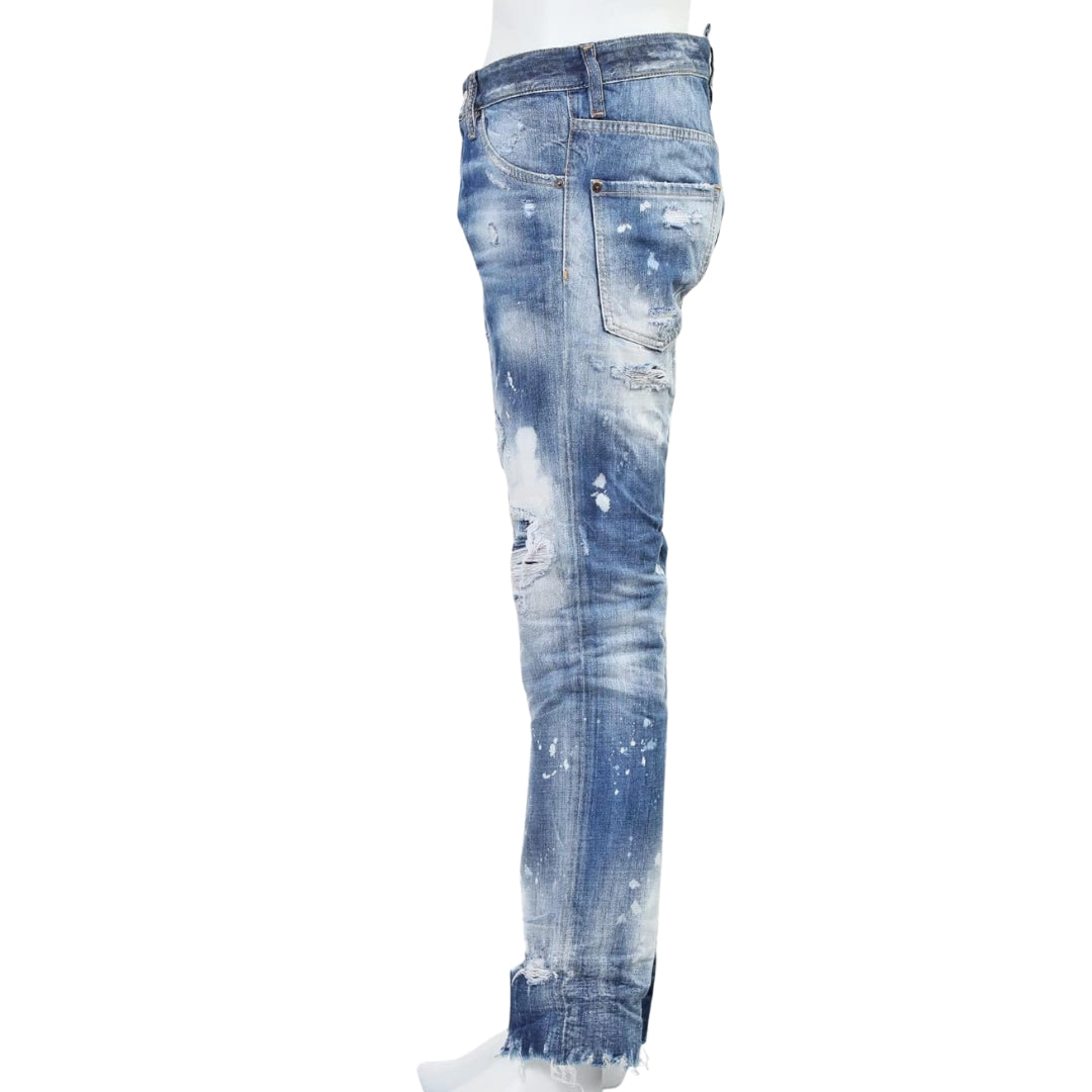 Dsquared2 Cool Guy Jean Blue Distressed Denim Pants W34