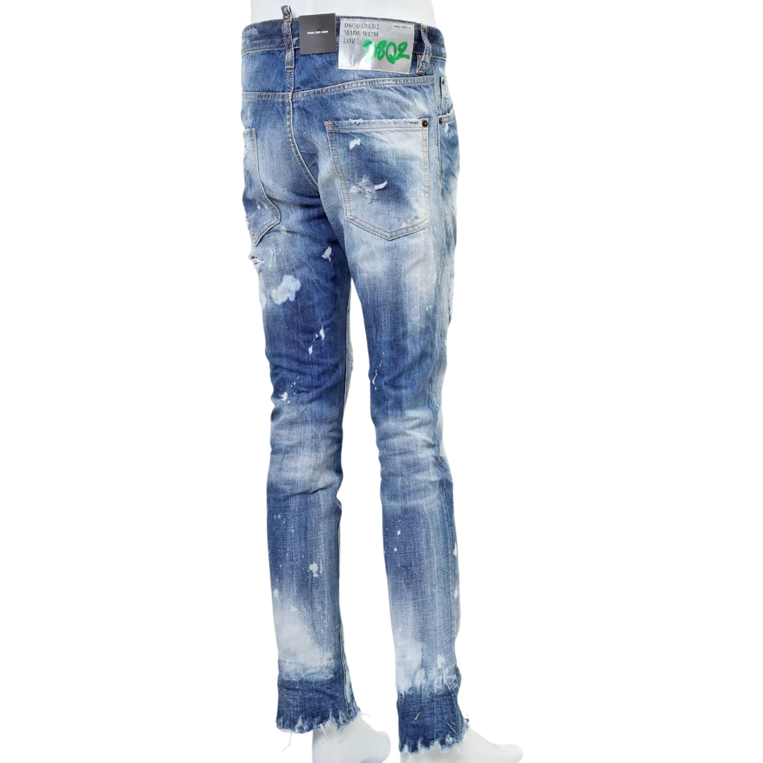Dsquared2 Cool Guy Jean Blue Distressed Denim Pants W34