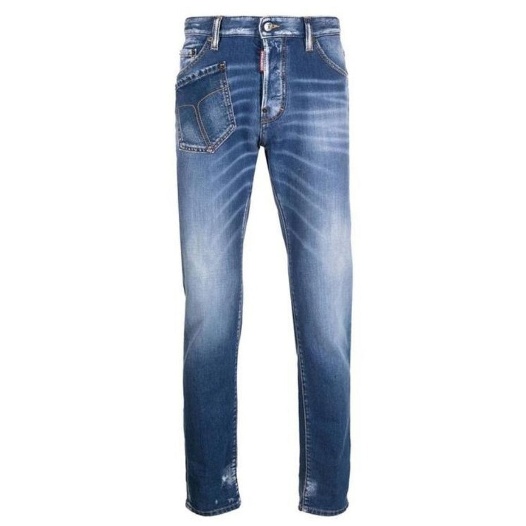 Dsquared2 Relax Long Crotch Jean Blue Denim Pants 48