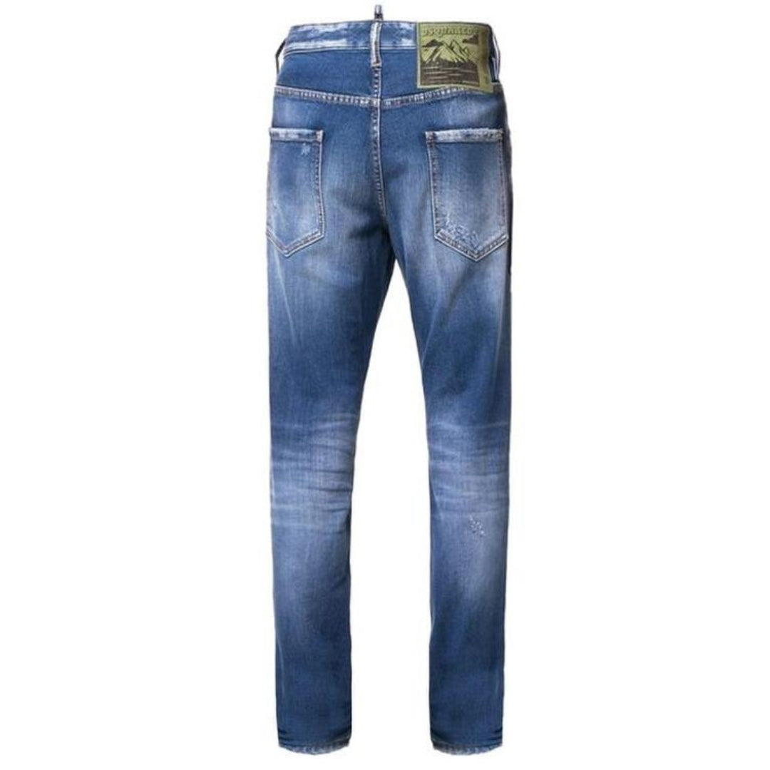 Dsquared2 Relax Long Crotch Jean Blue Denim Pants 48