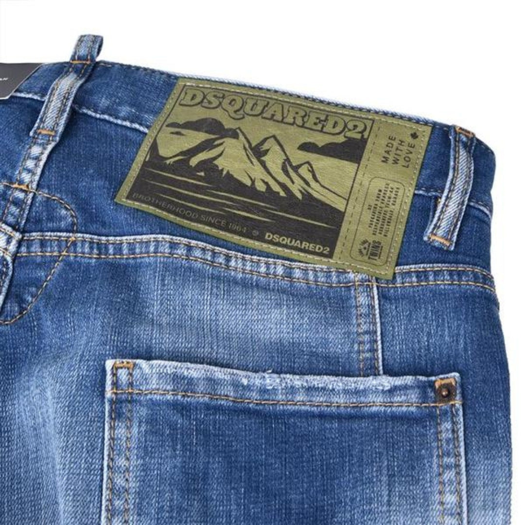 Dsquared2 Relax Long Crotch Jean Blue Denim Pants 48