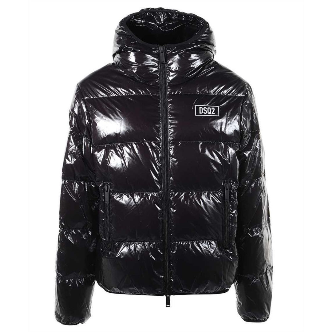 Dsquared2 Shiny Black Down Jacket