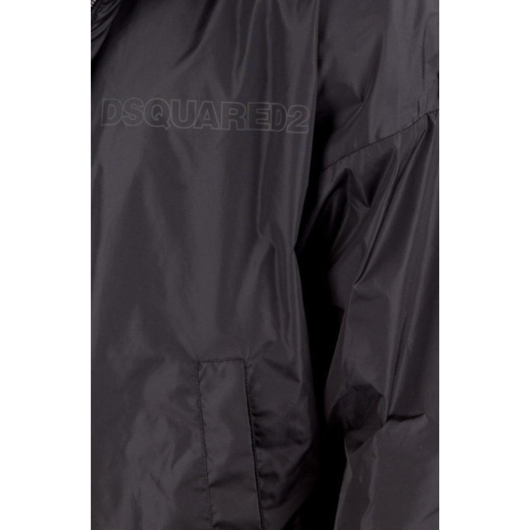 Dsquared2 Black Windbreaker Jacket