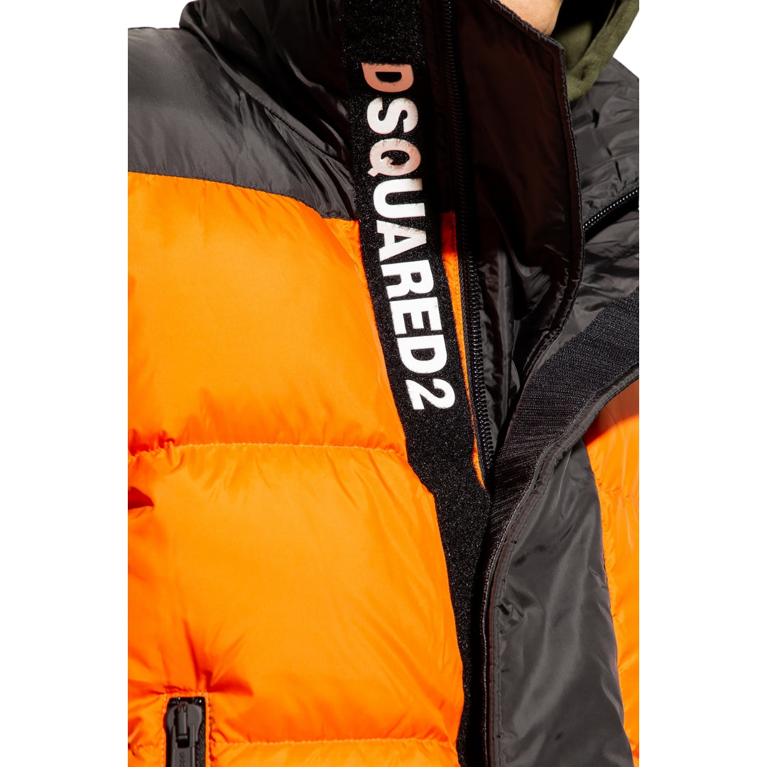 Dsquared2 Puffer Vest Flame Orange Down Gilet