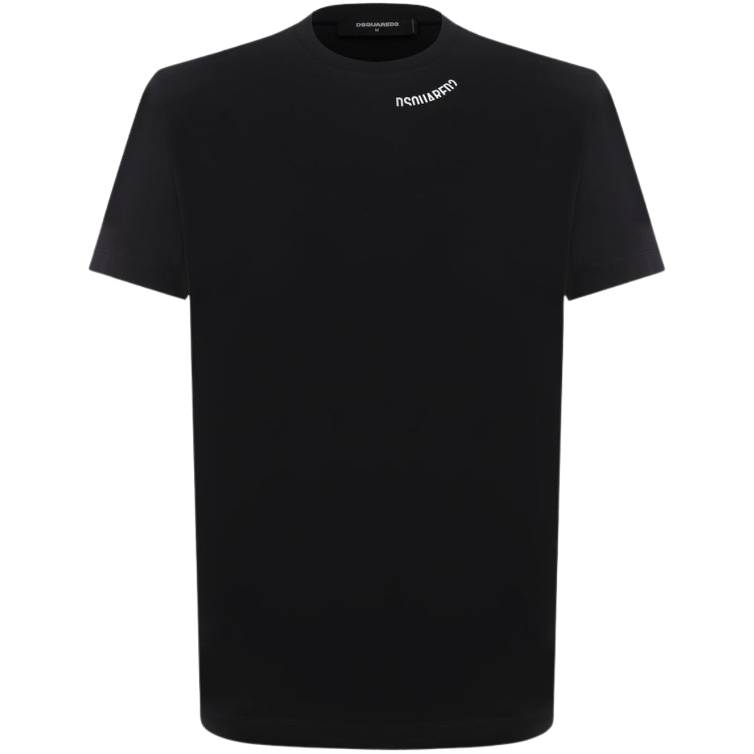 Dsquared2 Cool Fit Logo Around Collar Black T-Shirt
