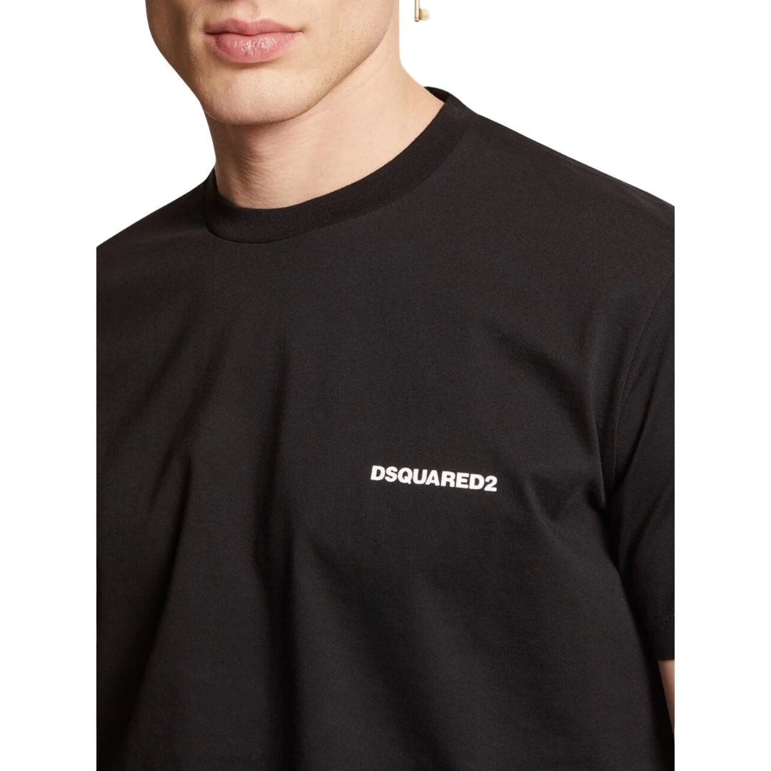 Dsquared2 Ceresio Map Cool Fit Black T-Shirt XXL