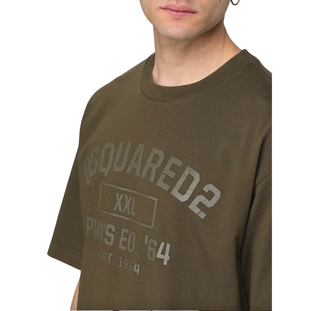 Dsquared2 Phys Ed Military T-Shirt Military Green S