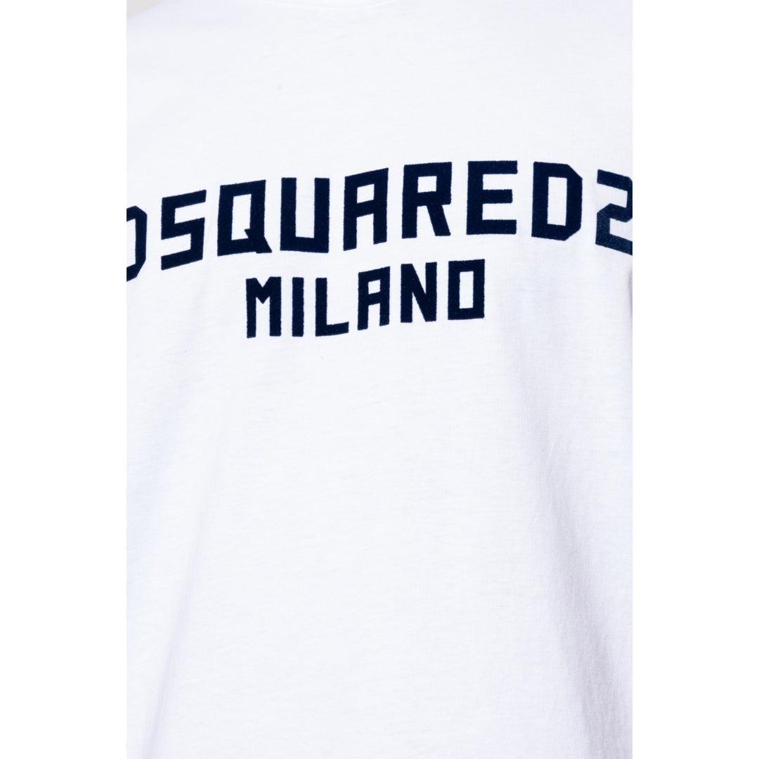 Dsquared2 Cool Fit T-Shirt White Black Print XS