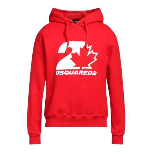 Dsquared2 Cool Fit Maple Leaf Red Hoodie