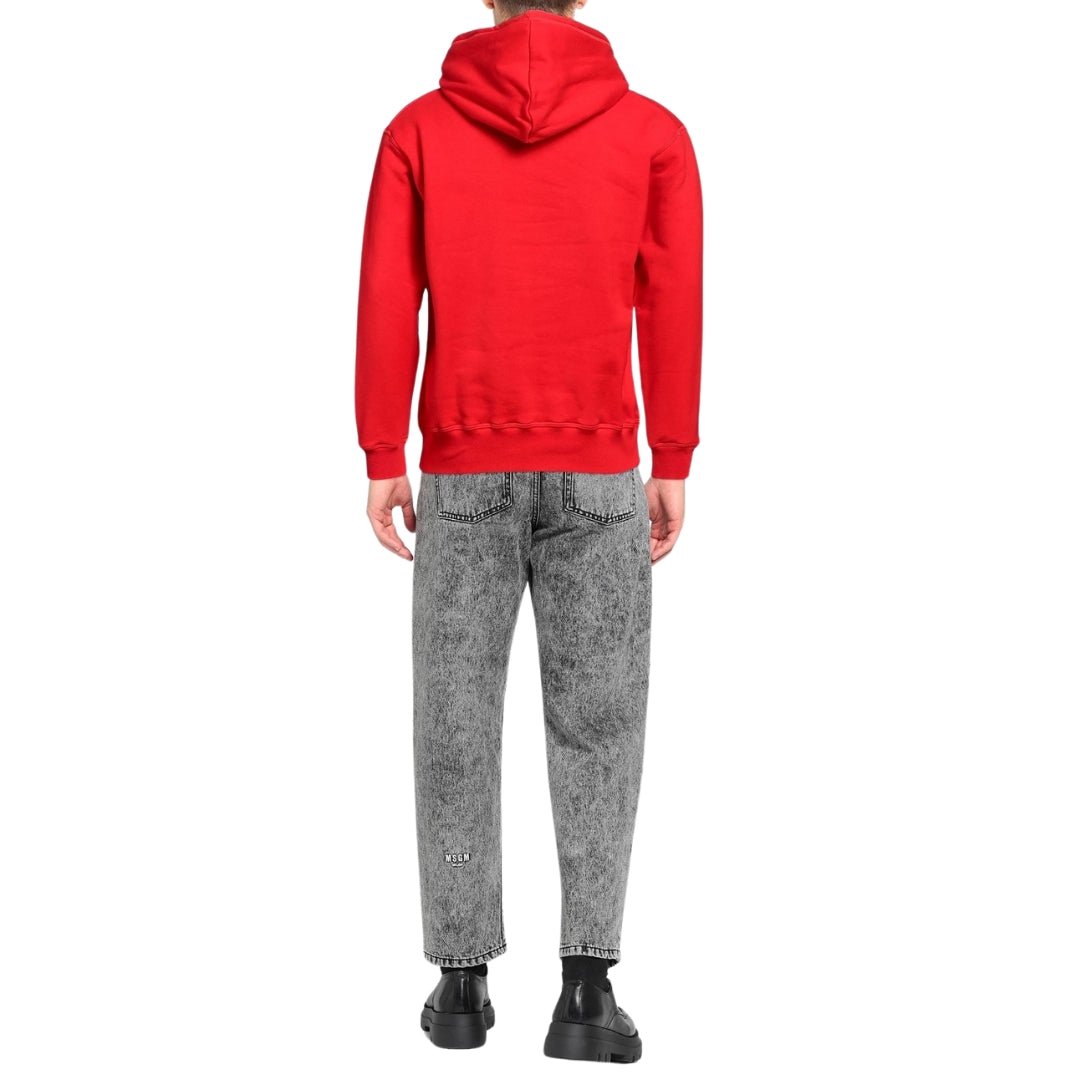 Dsquared2 Cool Fit Maple Leaf Red Hoodie