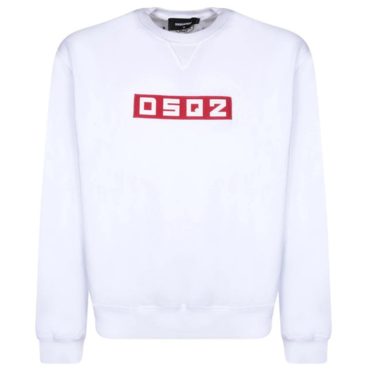 Dsquared2 Small Block Logo White Sweatshirt M
