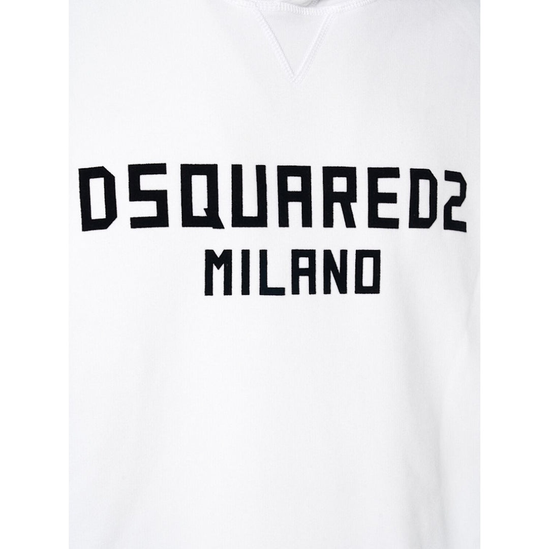 Dsquared2 Cool Fit Hoodie Green Red Print White Black Print S