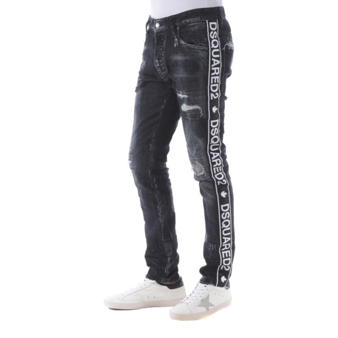 DSQUARED2 S74LB0452 S30357 SKATER JEAN 900 BLACK JEANS Mens 54