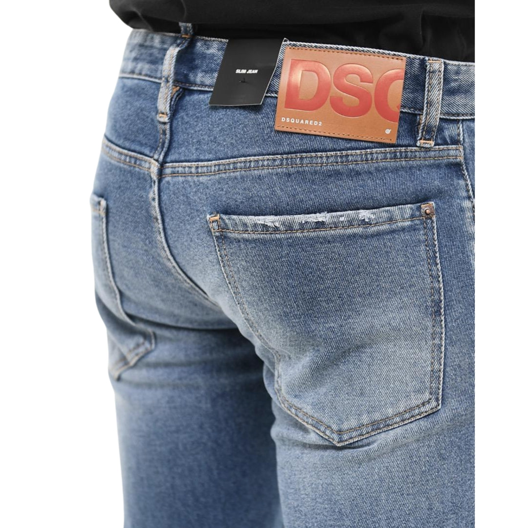 DSQUARED2 S74LB0667 S30662 SLIM JEAN 470 BLUE JEANS Mens 52