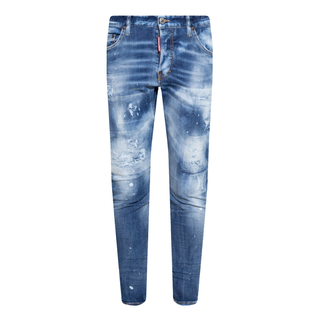 Dsquared2 Sexy Twist Jean Blue Denim Pants