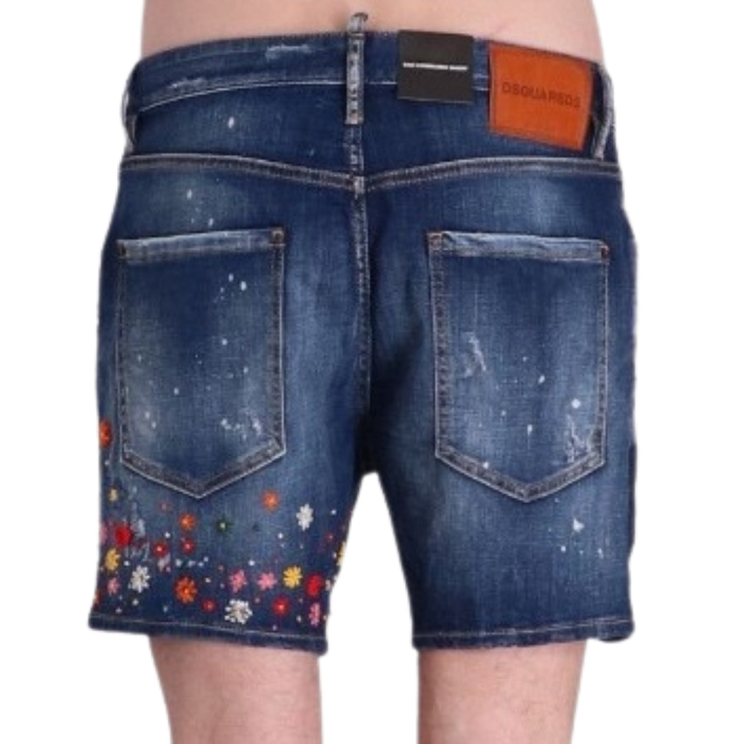 Dsquared2 Dan Commando Short Dark Blue Denim Shorts W34