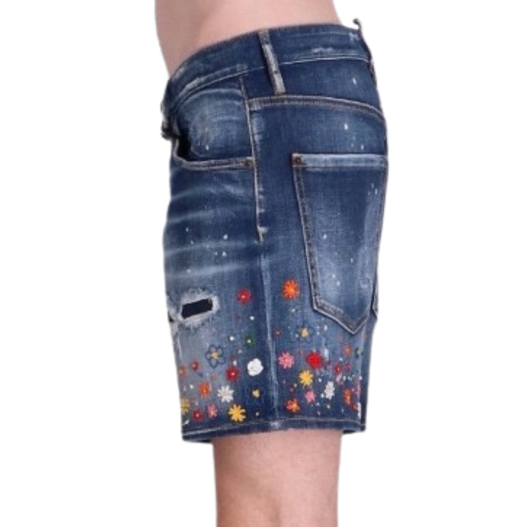 Dsquared2 Dan Commando Short Dark Blue Denim Shorts W34