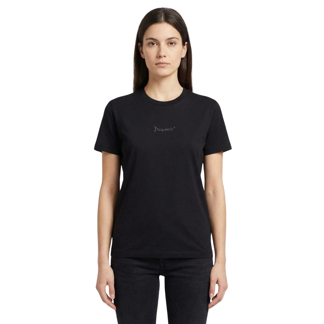 DSQUARED2 Small Signature Logo Black T-Shirt XXS