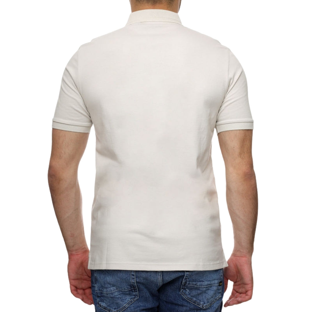 Lyle & Scott Rally Tipped Polo Shirt Beige S