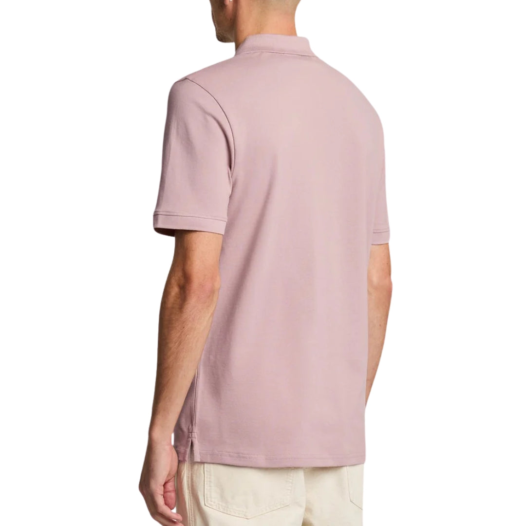 Lyle & Scott Field Thistle Pink Plain Polo Shirt