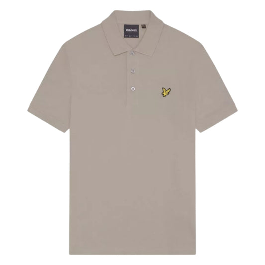 Lyle & Scott Branded Chest Logo Sage Uniform Green Polo Shirt S