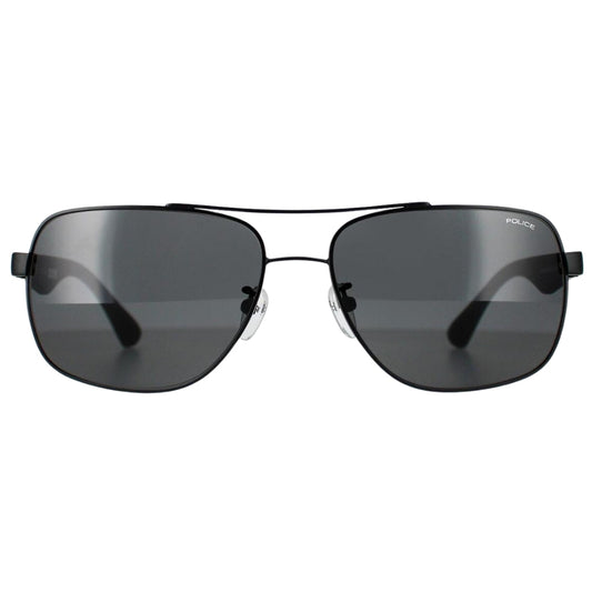 Police Semi-Matte Black Sunglasses