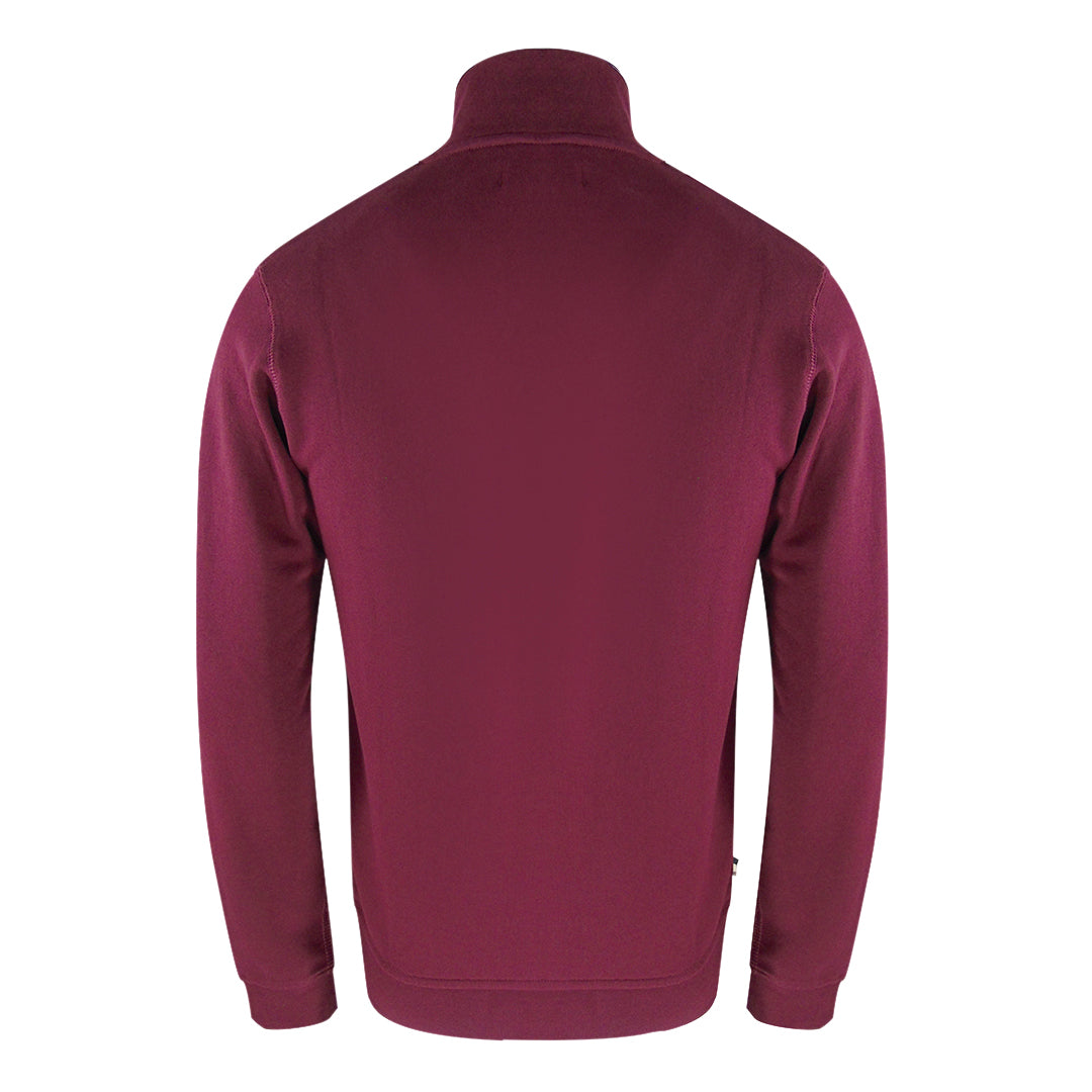 Aquascutum Active Zip Up Burgundy Sweatshirt