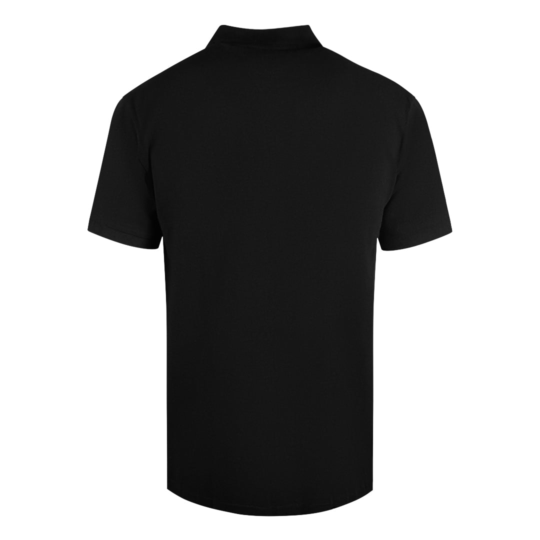 Cavalli Class Bold Logo Black Polo Shirt