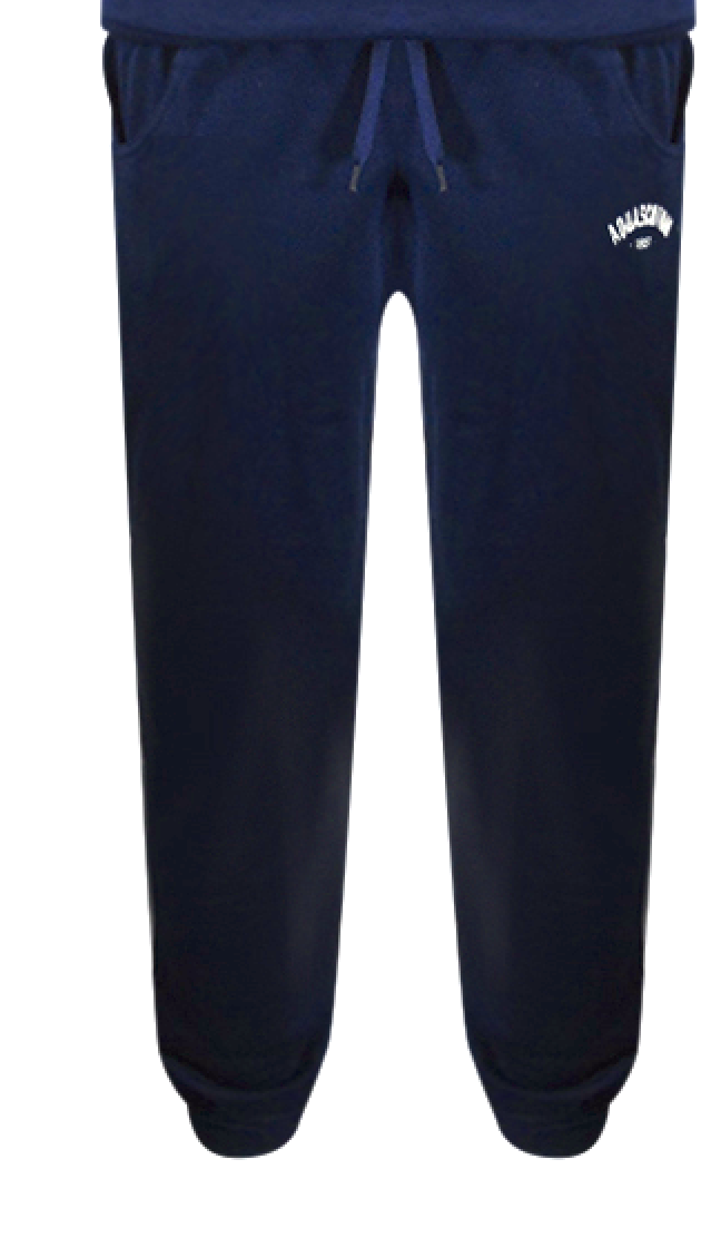 Aquascutum Old School Crewneck Navy Blue Track Pants Set