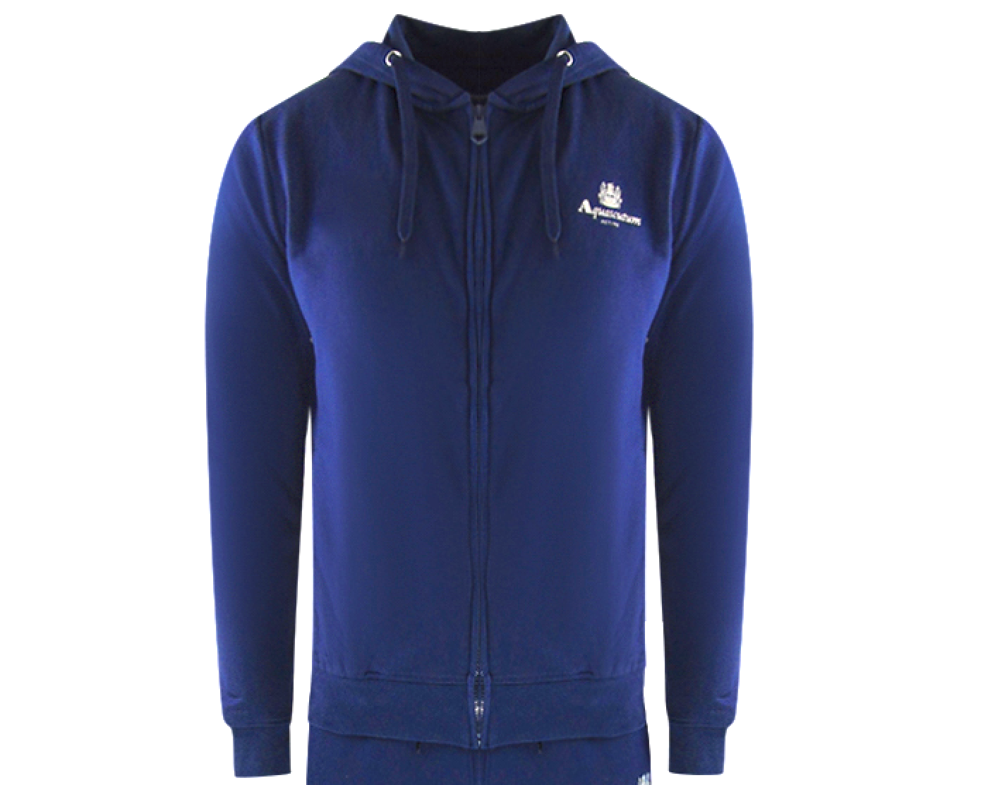 Aquascutum Navy Blue Zip-Up Hoodie And Track Pants Set
