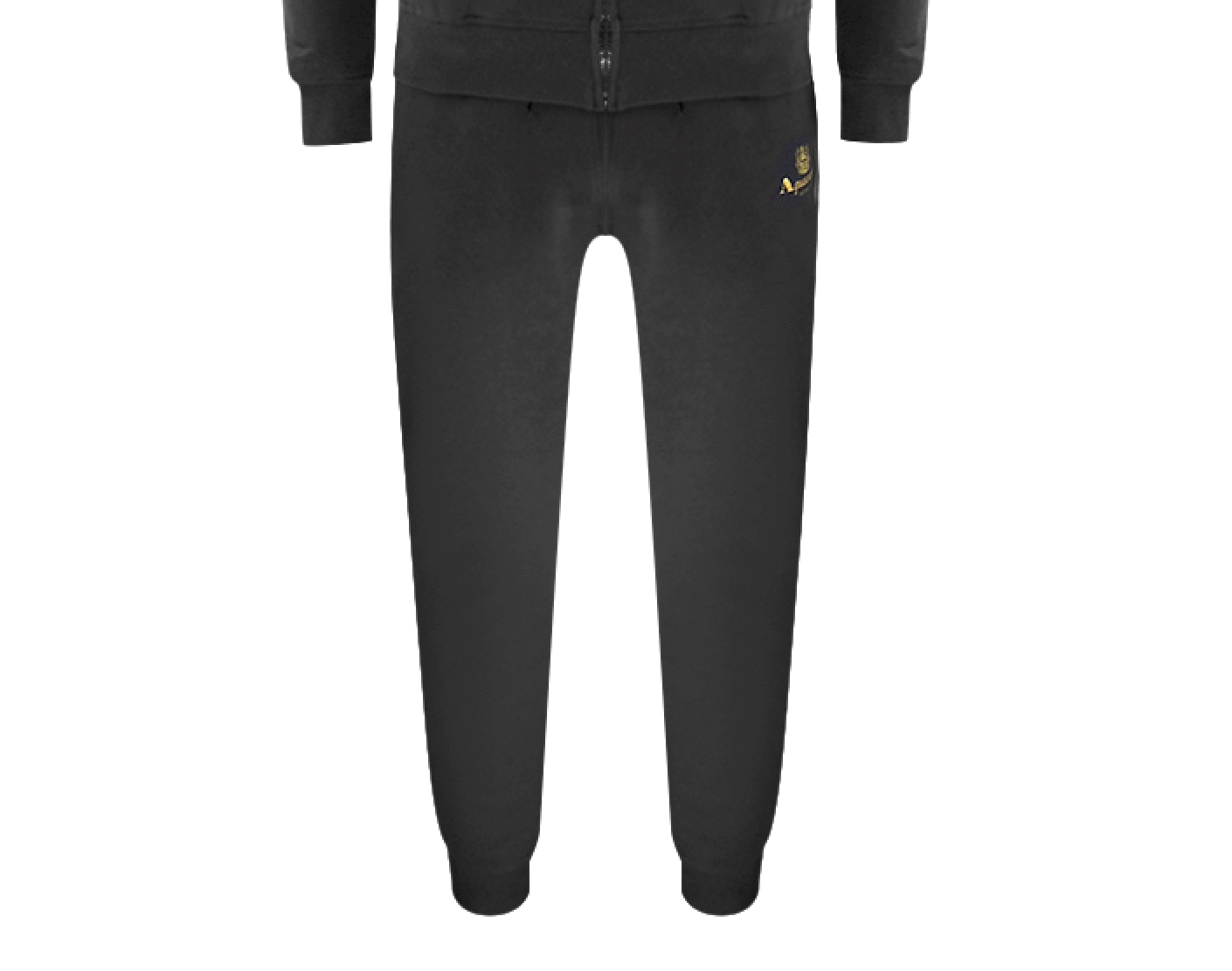 Aquascutum Black Zip-Up Hoodie And Track Pants Set