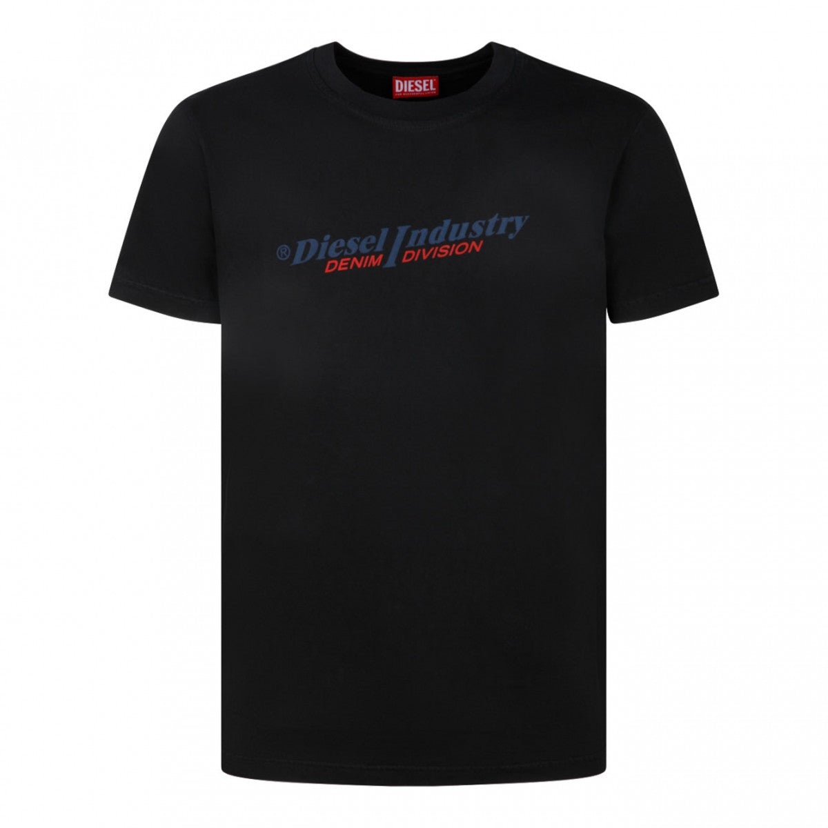 Diesel Industry Denim Logo Black T-Shirt
