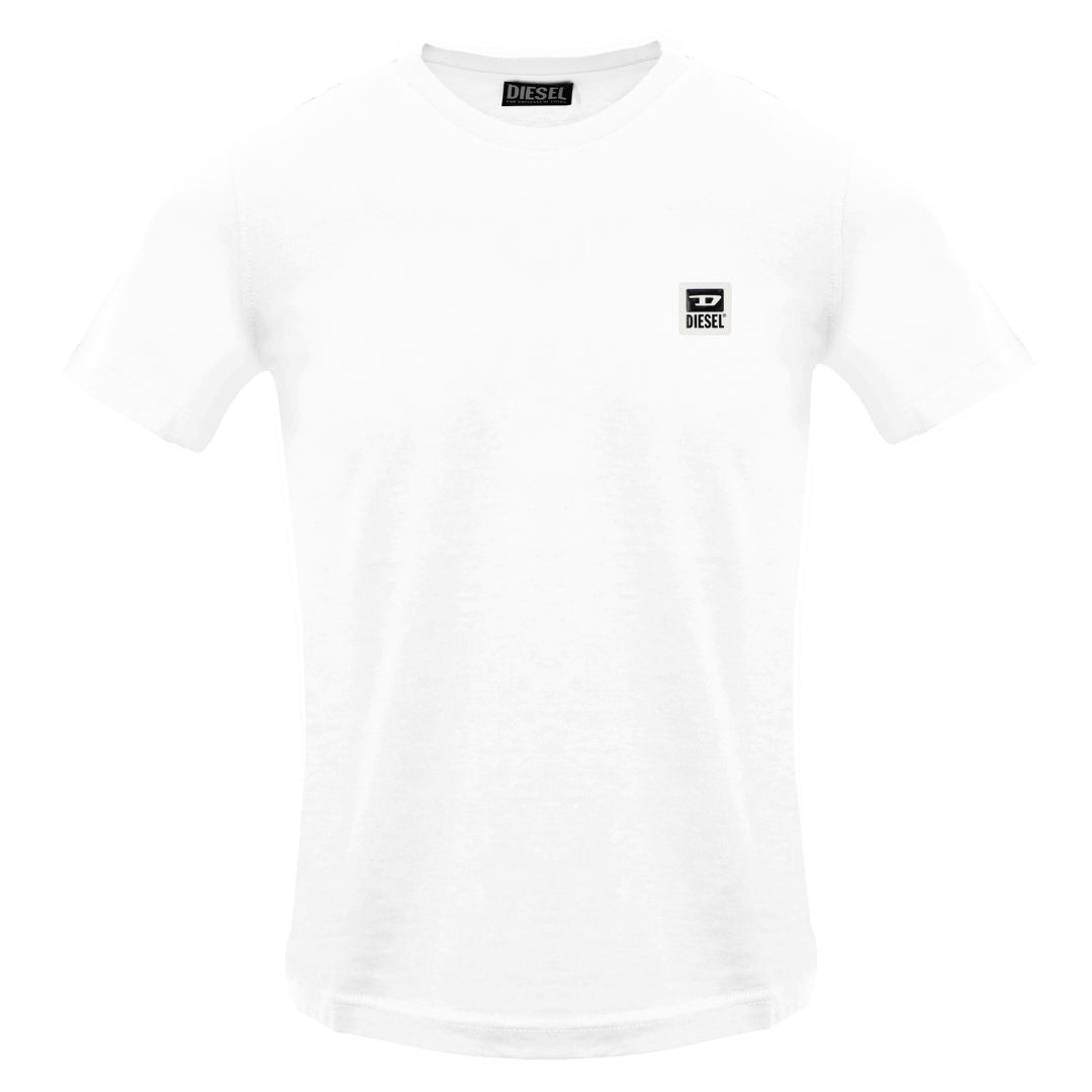 Diesel Small Patch Logo Bright White T-Shirt