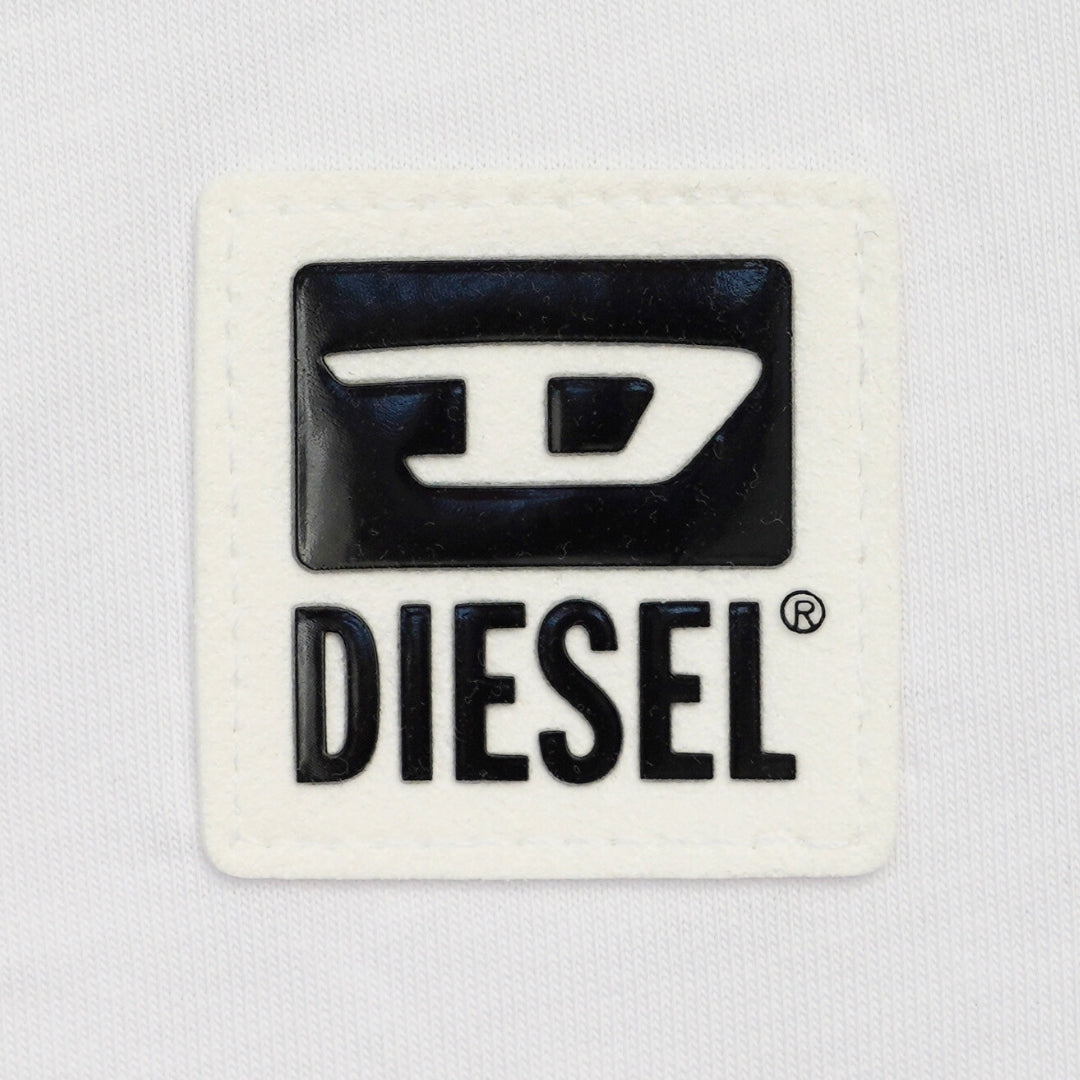 Diesel Small Patch Logo Bright White T-Shirt