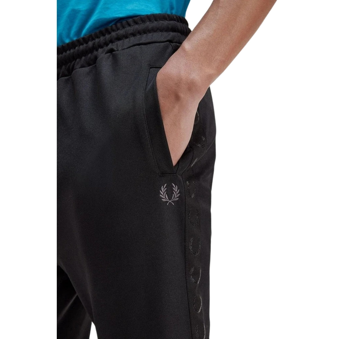Fred Perry Contrast Tape Black Track Pant M