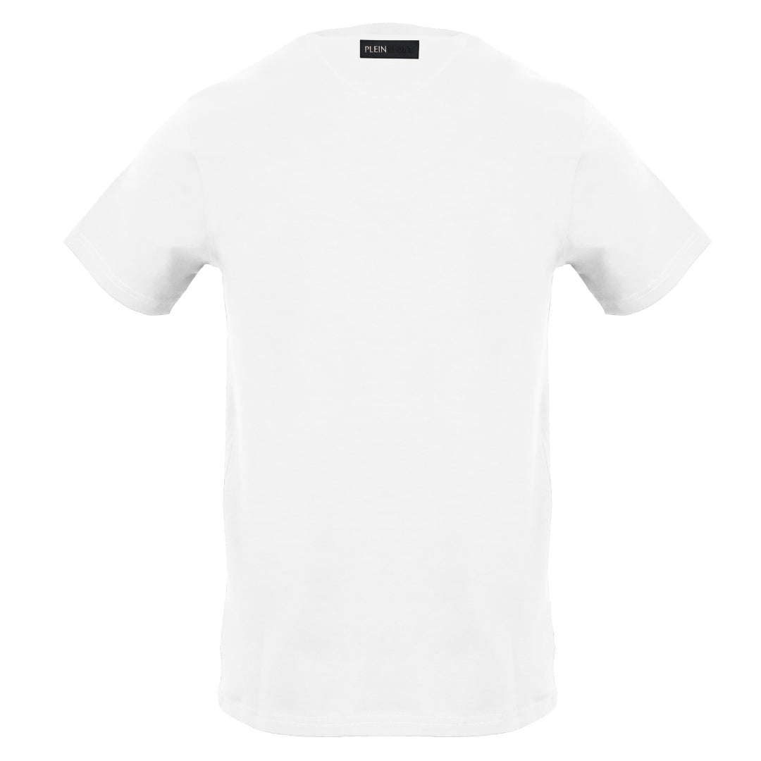 Plein Sport Scratched Logo White T-Shirt S