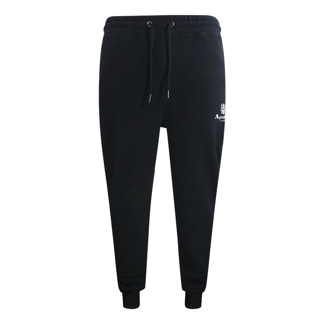 Aquascutum Active Basic Rib Track Pant Black Sweatpants