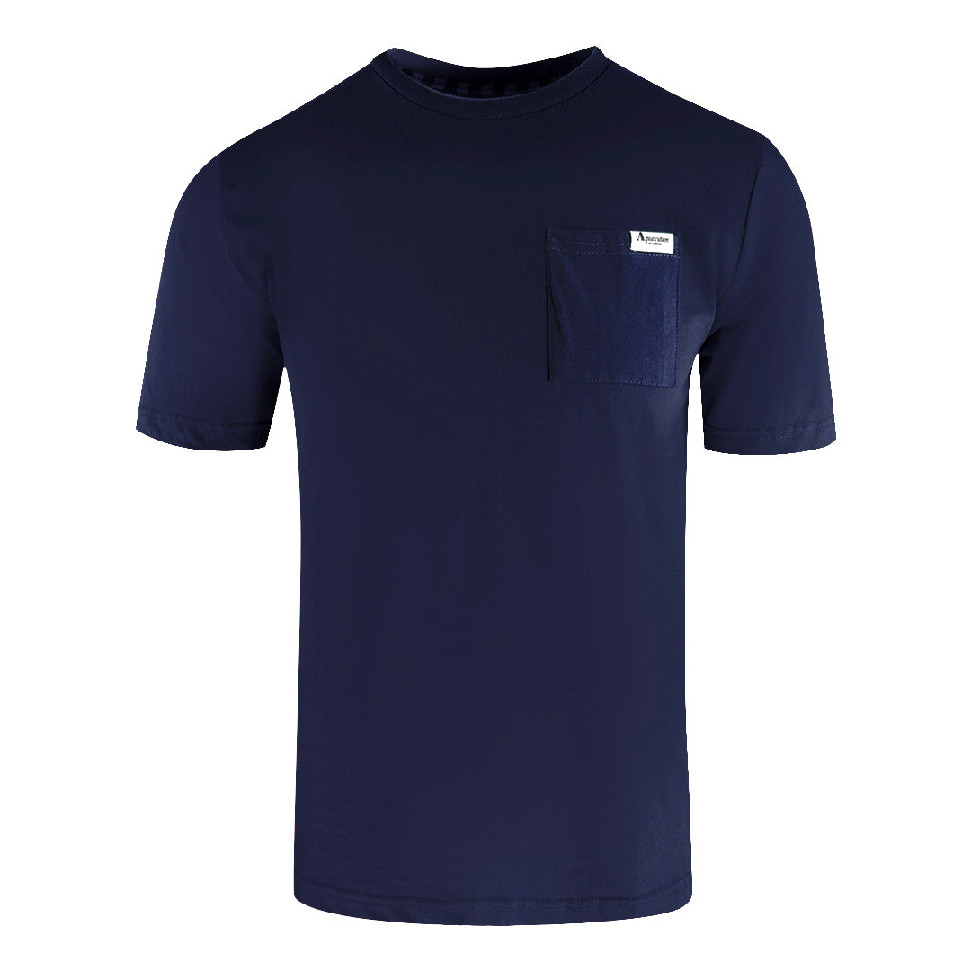 Aquascutum Active Small Pocket Navy Blue T-Shirt