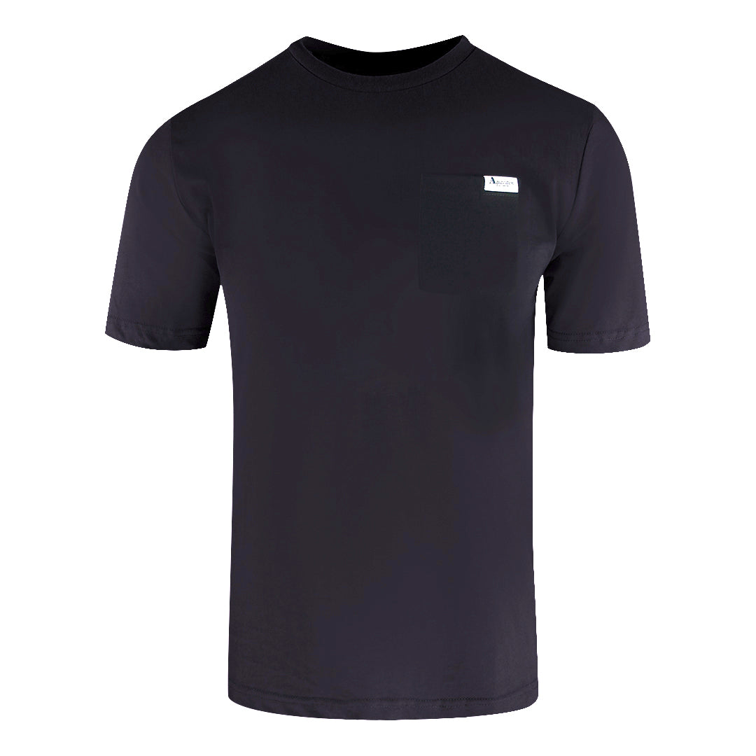 Aquascutum Active Small Pocket Black T-Shirt