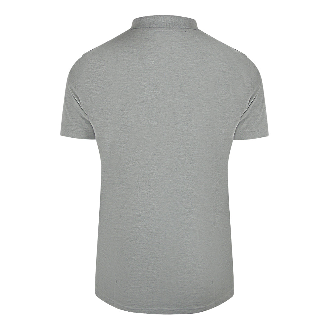 Cavalli Class Taped Shoulders Grey Polo Shirt