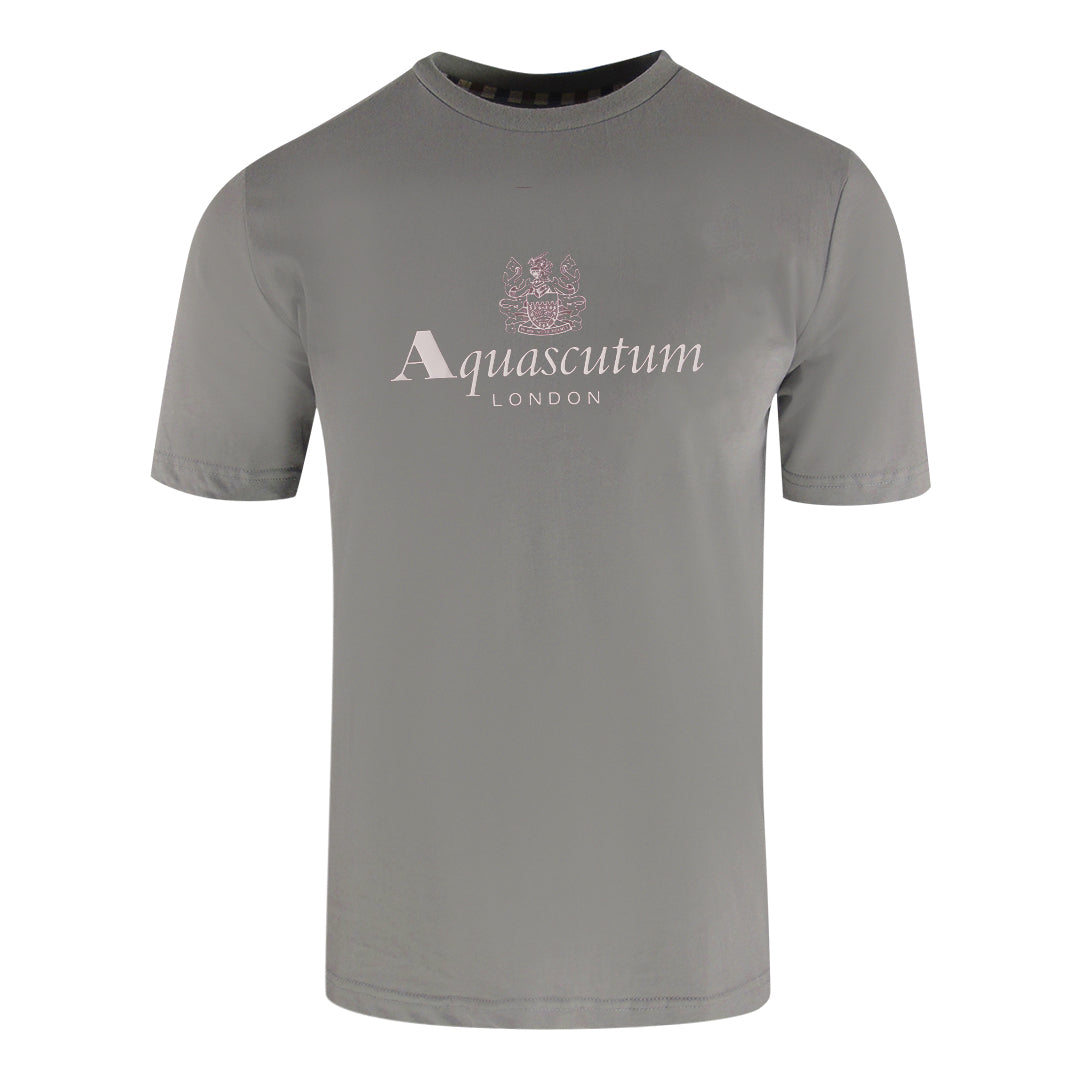 Aquascutum Active Big Logo Moonrock Grey T-Shirt