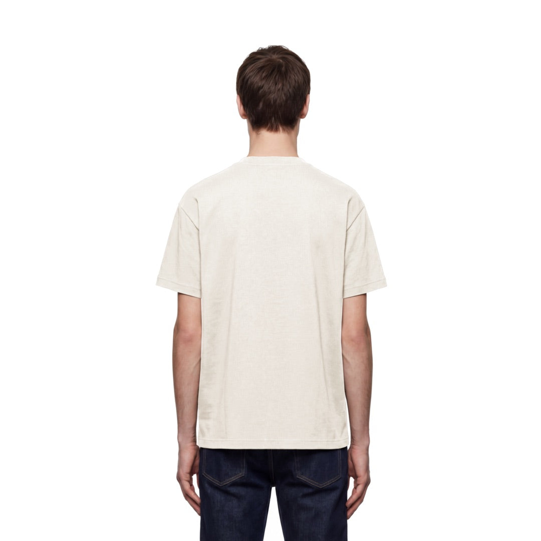 By Lanvin Paris Ribbon Logo Beige T-Shirt S