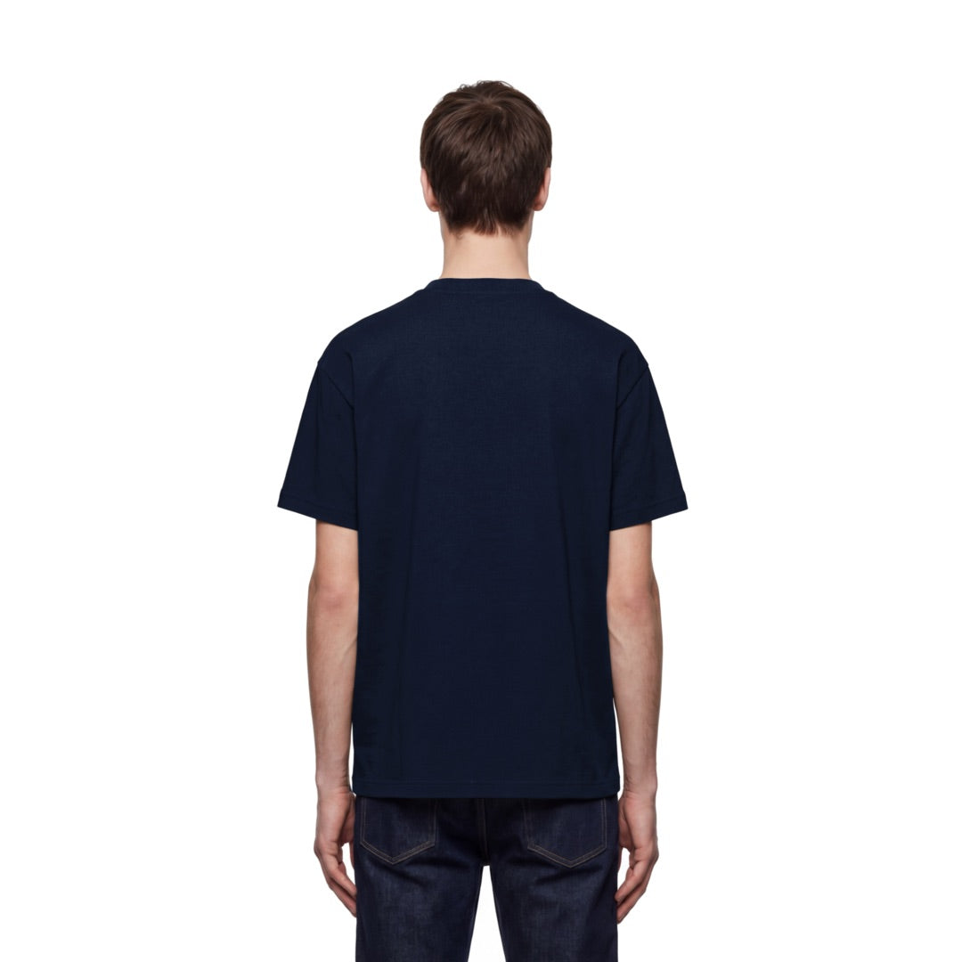 By Lanvin Paris Ribbon Logo Navy Blue T-Shirt