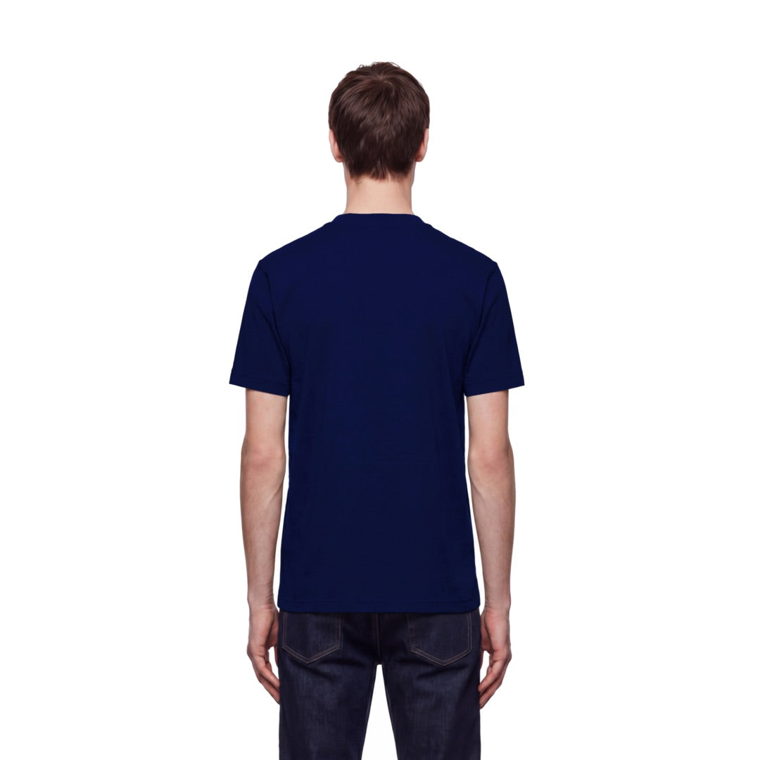 By Lanvin Block Logo Navy Blue T-Shirt