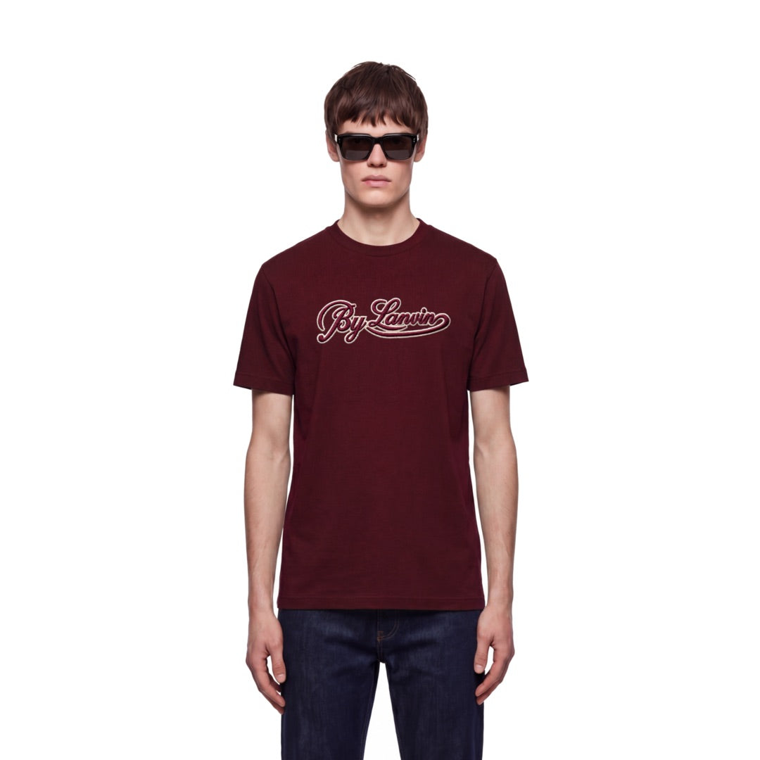 By Lanvin Script Logo Burgundy T-Shirt S