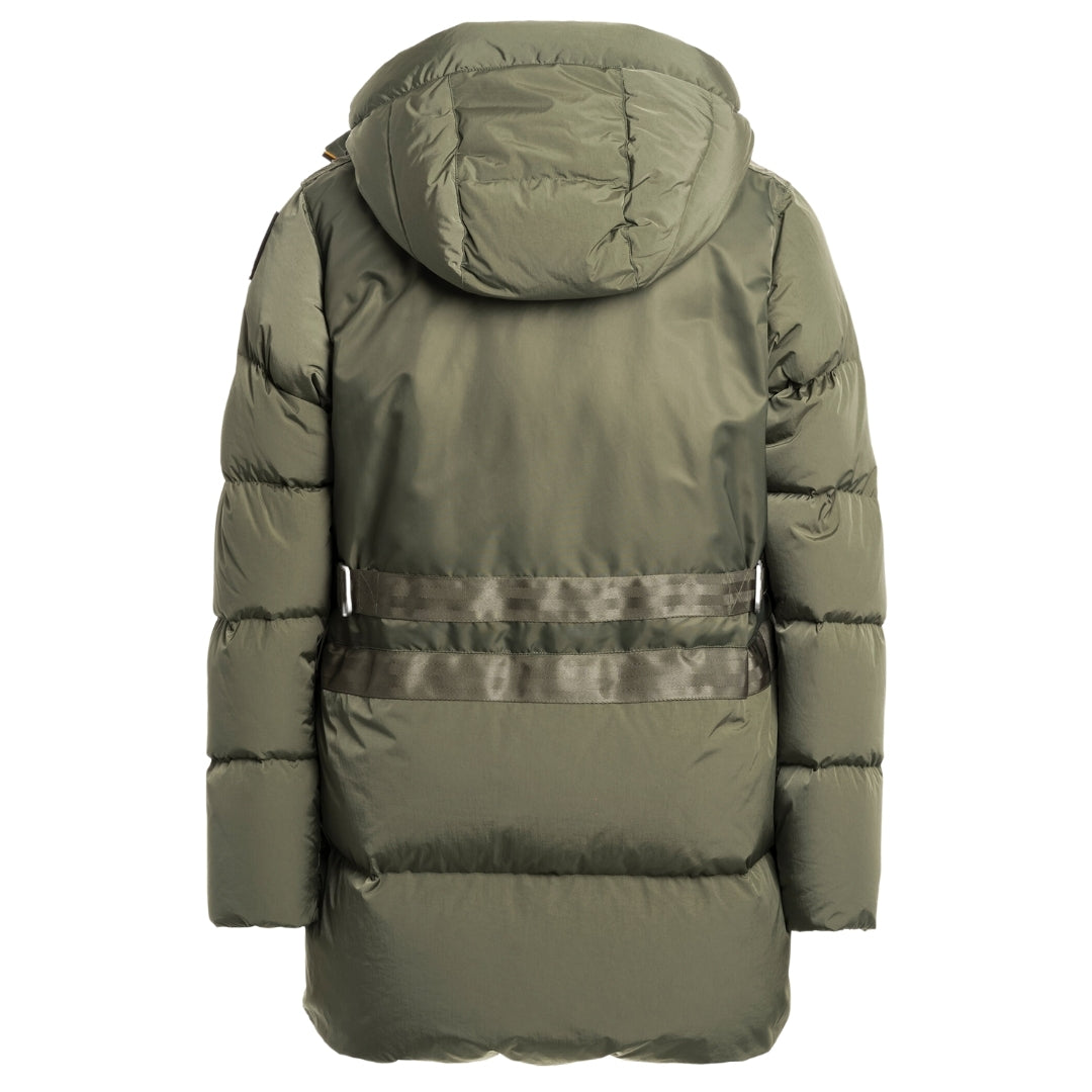 Parajumpers VENTURE PMJKRU02 610 THYME LONG HOODED DOWN JACKET Mens L