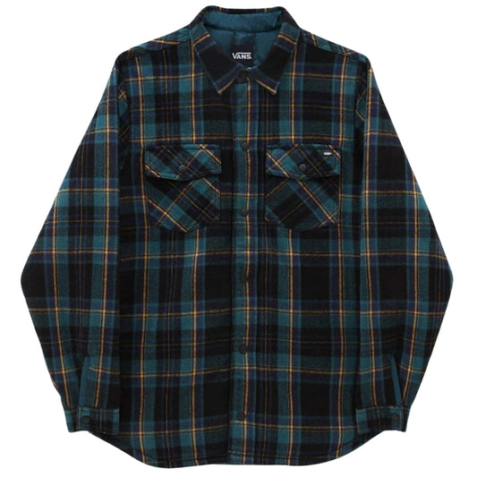 VANS VN0A7S8ZEHU1 EHU1 GREEN/YELLOW/BLACK BRICKELL SHIRT Mens M