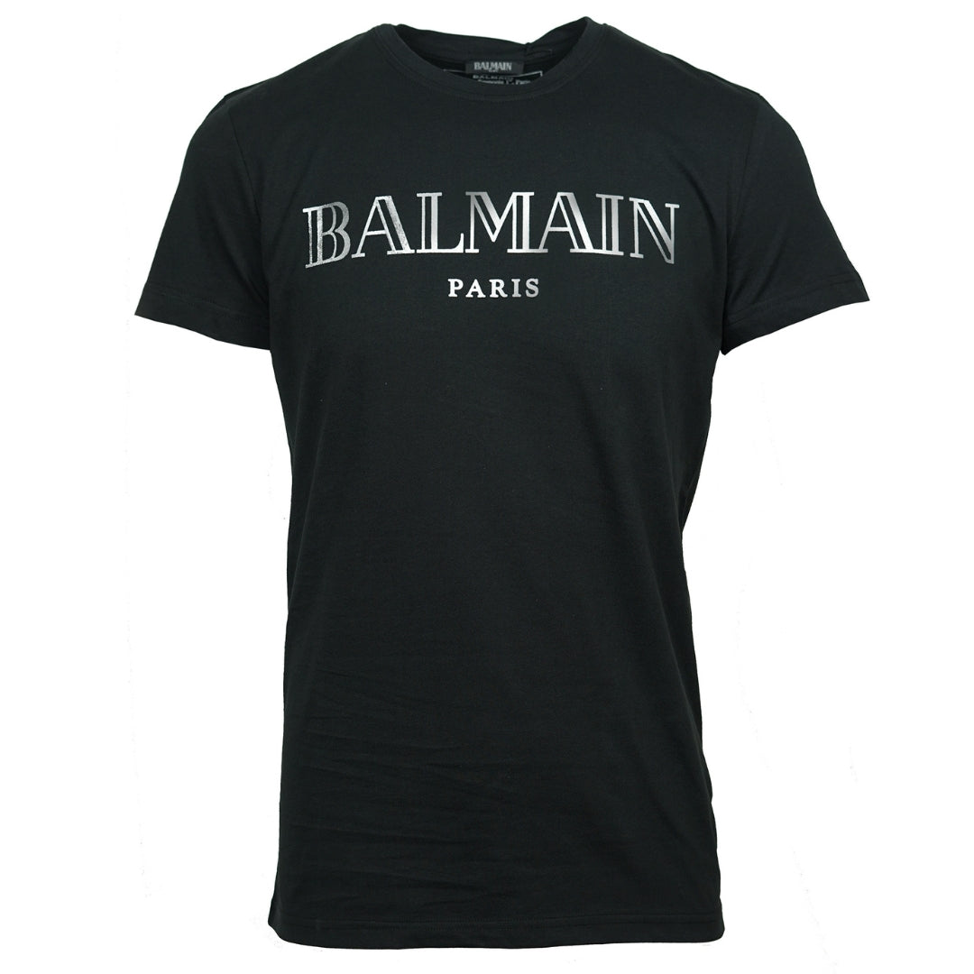 Balmain Sparkle Logo Black T-Shirt